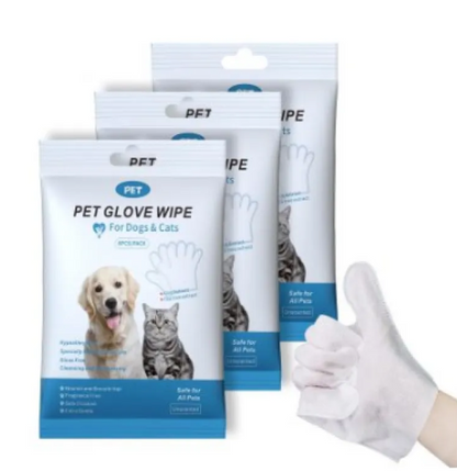 Pet Cleaning Gloves & Wipes Paw Pop Store