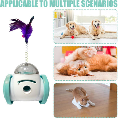 Interactive Roller Puzzle Treat Dispenser Toy for Dogs & Cats Paw Pop Store