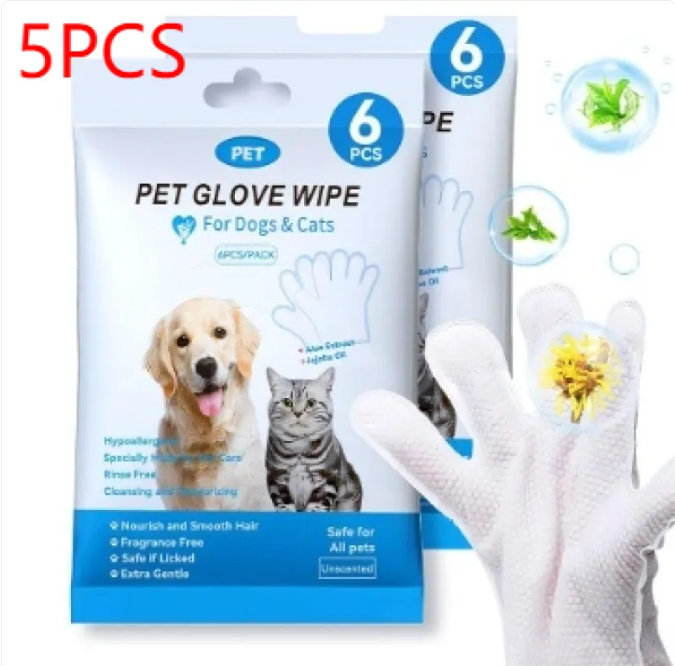 Pet Cleaning Gloves & Wipes Paw Pop Store