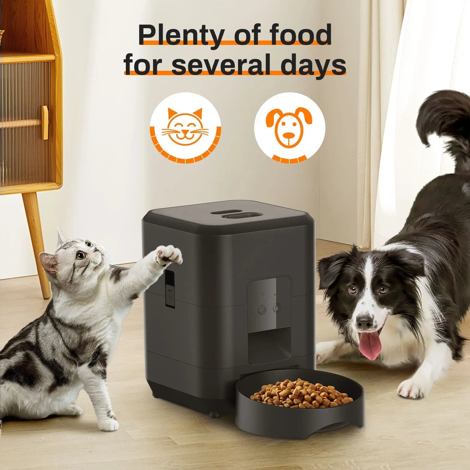 Pet Intelligent Timing Quantitative Remote Automatic Pet Feeder Paw Pop Store