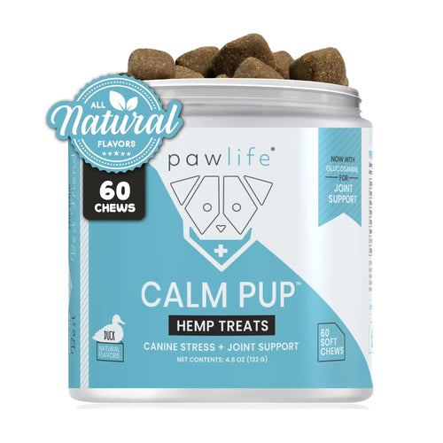 Pawlife Dog Calming Chews - Anxiety Relief Treats 60 Calming Treats for Dogs Paw Pop Store